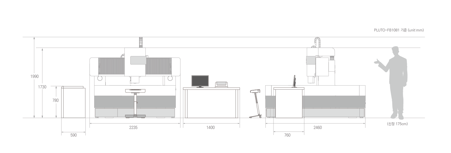 影像測量儀PLUTO-PB尺寸 影像測量儀PLUTO-PB尺寸
